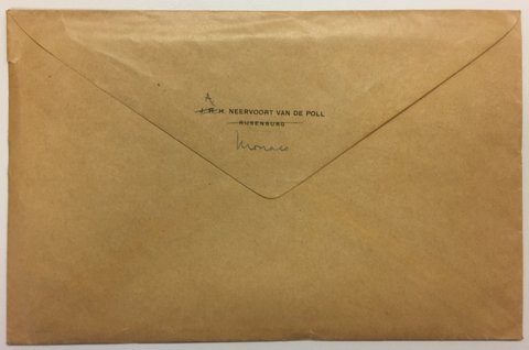 Detail of the envelope, source:NL-HaNA, Adriaanse, 2.21.205.01, inv.nr. 86